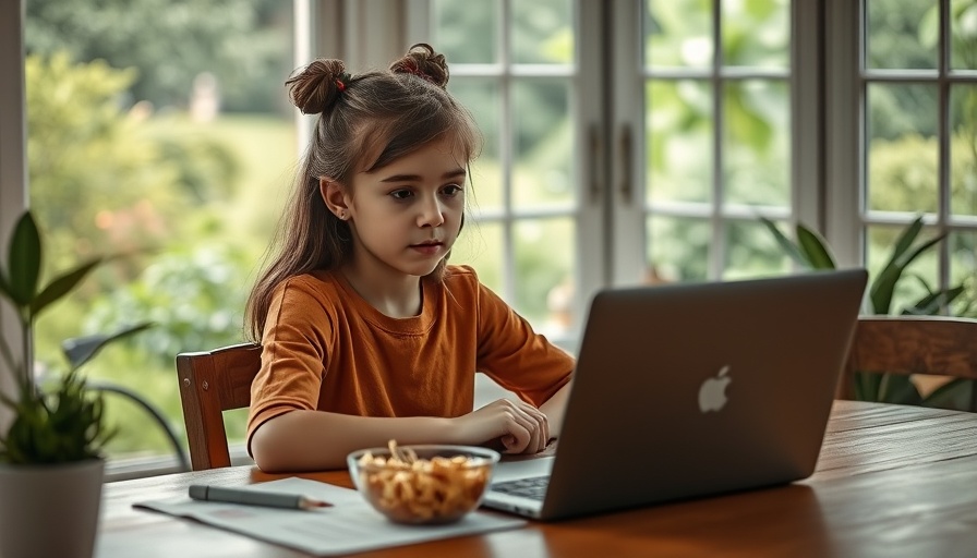 Homeschooling in North County San Diego: Girl studying at home by window.