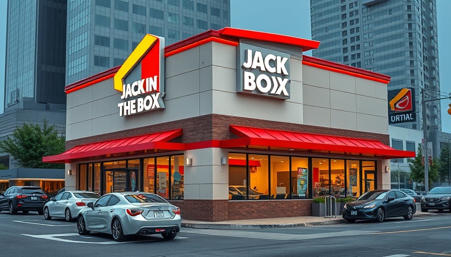 Exterior of a Jack in the Box drive-thru in North County San Diego.