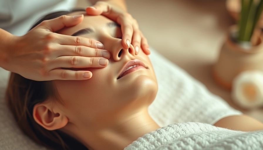 Relaxing face massage as a non-invasive alternative to Botox.
