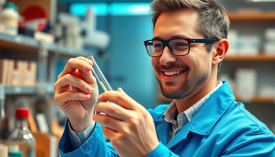 Scientist in lab studying mercury poisoning seafood.
