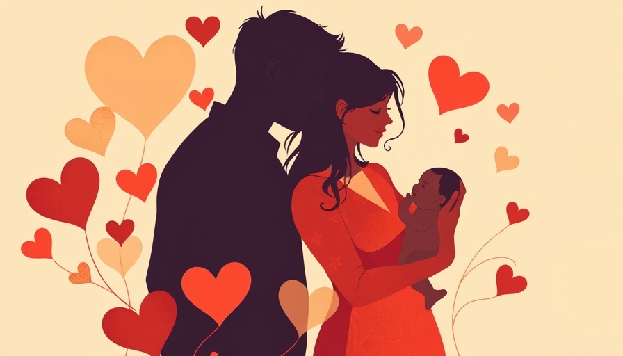 Healthy Living Insights illustration with love and family themes.