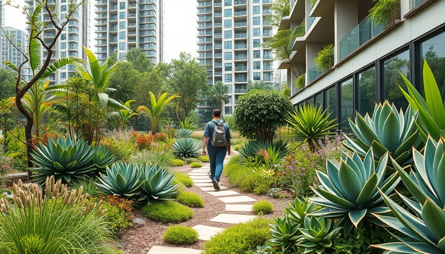 Sustainable landscape architecture with succulents in North County San Diego.