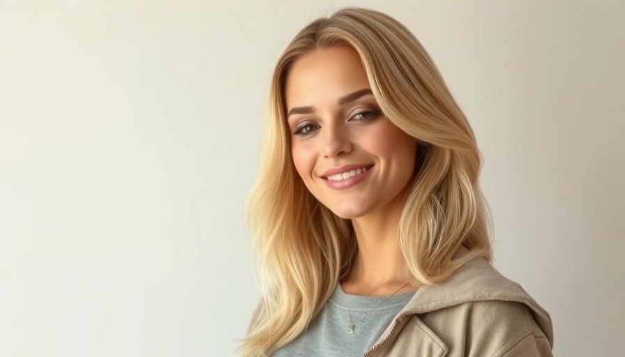 Elegant woman promoting health and wellness advocacy