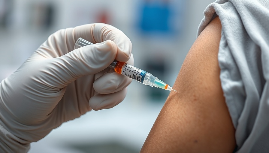 Close-up of a vaccine being administered, Moderna vaccine funding cancellation.