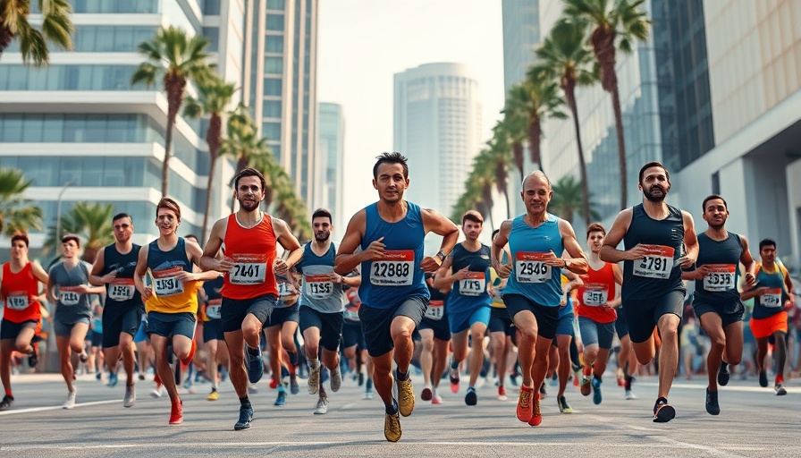 Rock ‘n’ Roll Marathon San Diego runners compete in city landscape.