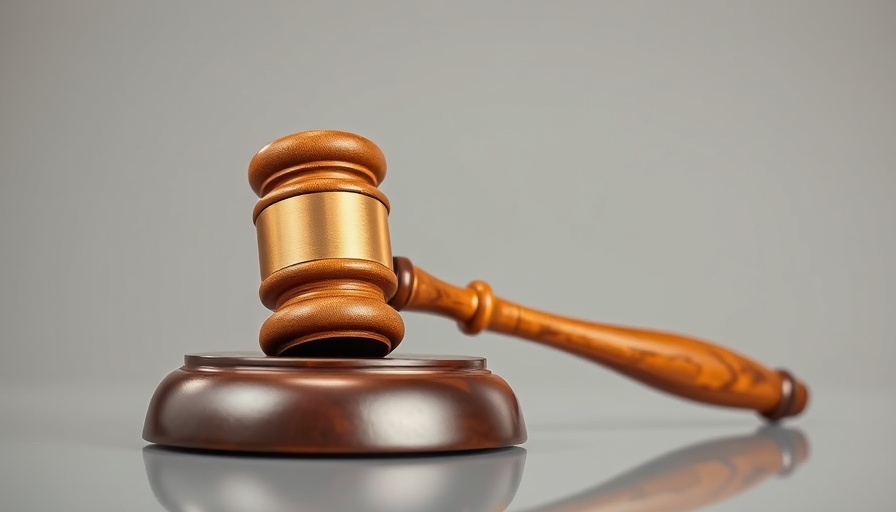 Judge's gavel on desk symbolizes law in North County San Diego.