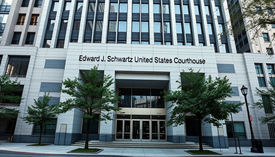 Edward J. Schwartz U.S. Courthouse indicating mistrial in San Diego Deputy Shooting