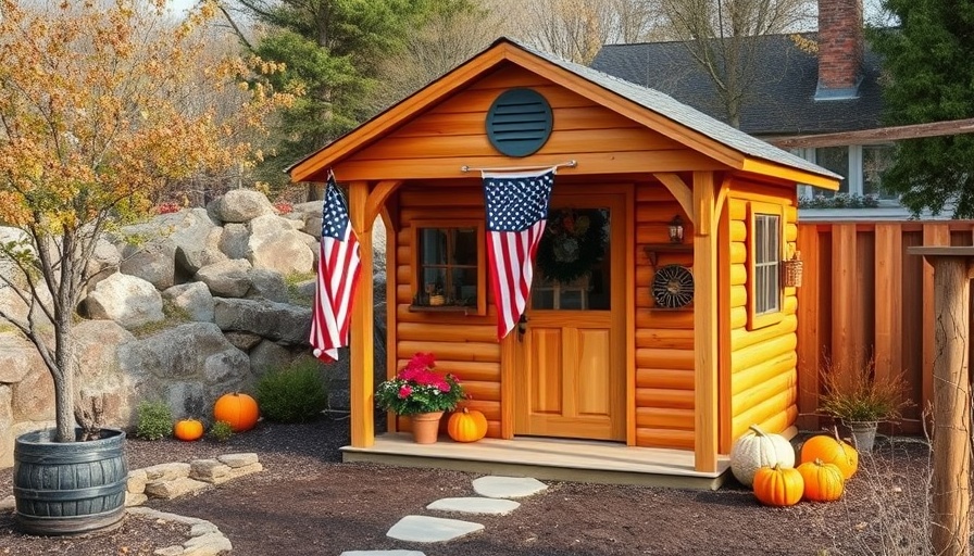 Benefits of Western Red Cedar: Rustic garden shed with natural decor.
