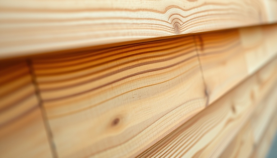 Close-up of Finger-Jointed Western Red Cedar siding