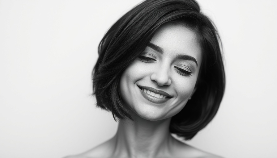 San Diego news portrait of a smiling woman in black and white.