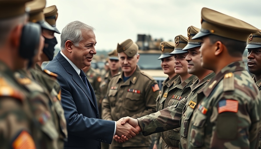 California National Guard federalization: leader meeting soldiers.