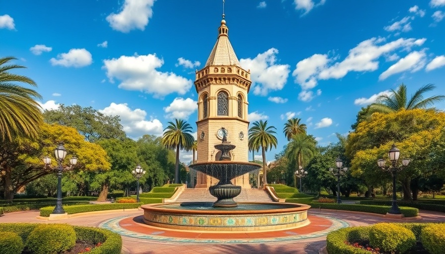 Explore Balboa Park: Historic tower and vibrant fountain scene.