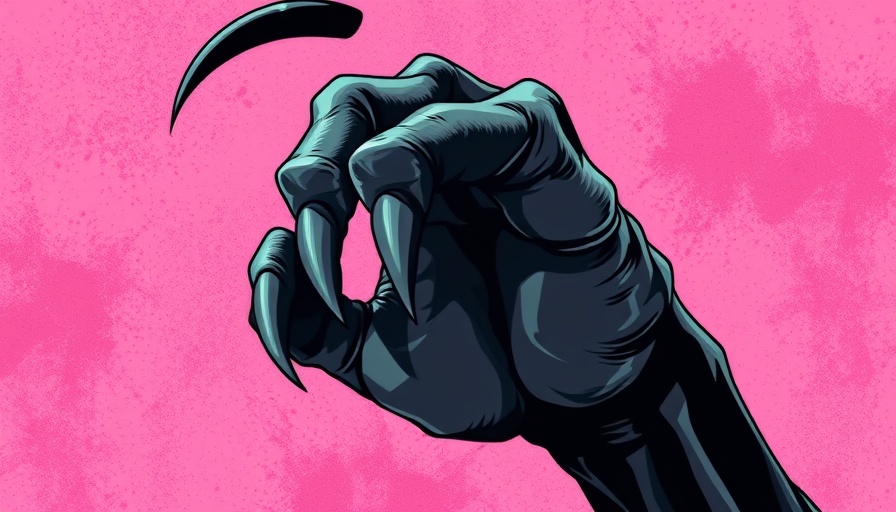 Lily Hoàng fairytales book cover with a beastly claw and pink backdrop