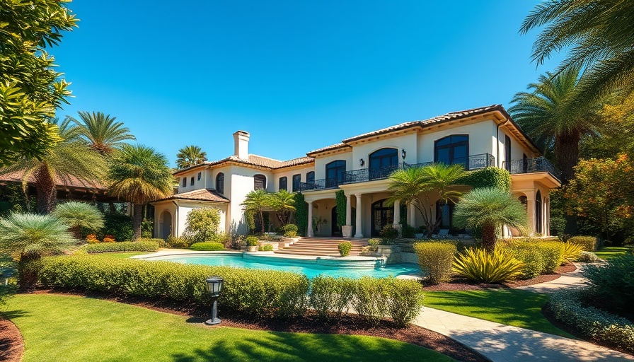 Vista Valley Closing: Elegant villa with lush garden.