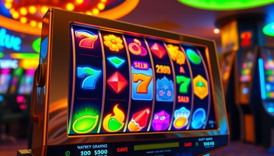 Vibrant cascading reels slot game interface with dynamic lighting.