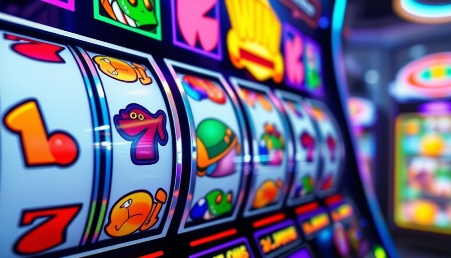 Vibrant online slots interface with colorful reels.