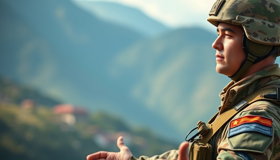 Soldier practicing meditation techniques for better focus in nature.