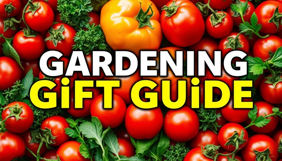 Gardening Gifts 2024 festive guide with colorful vegetables.