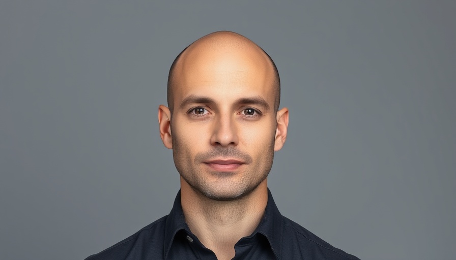 Bald man in dark shirt with neutral expression, athlete safety in schools.