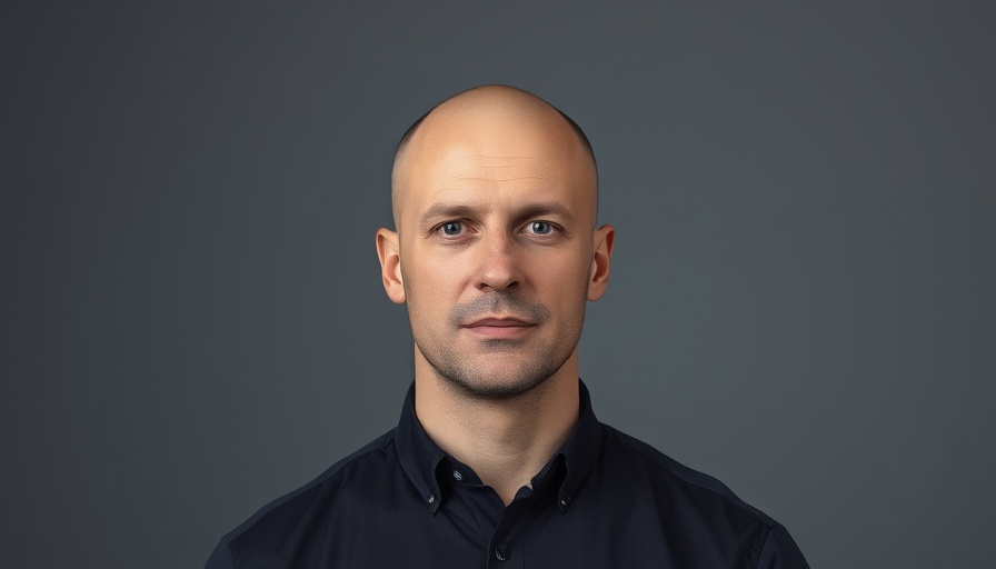 Neutral expression portrait of bald man in a dark shirt, OC School Officials Failed to Protect Victims.