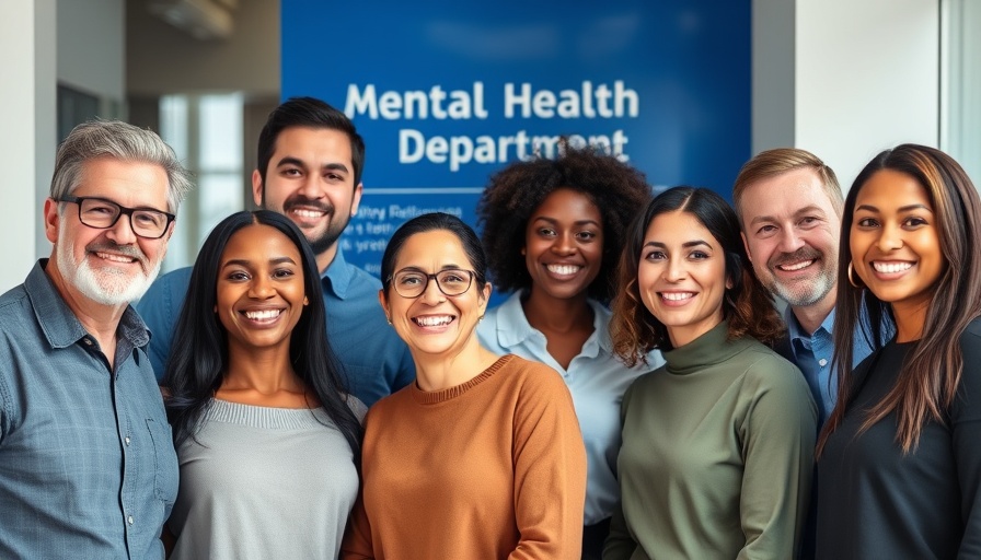Diverse group in mental health support setting, AOT program discussion