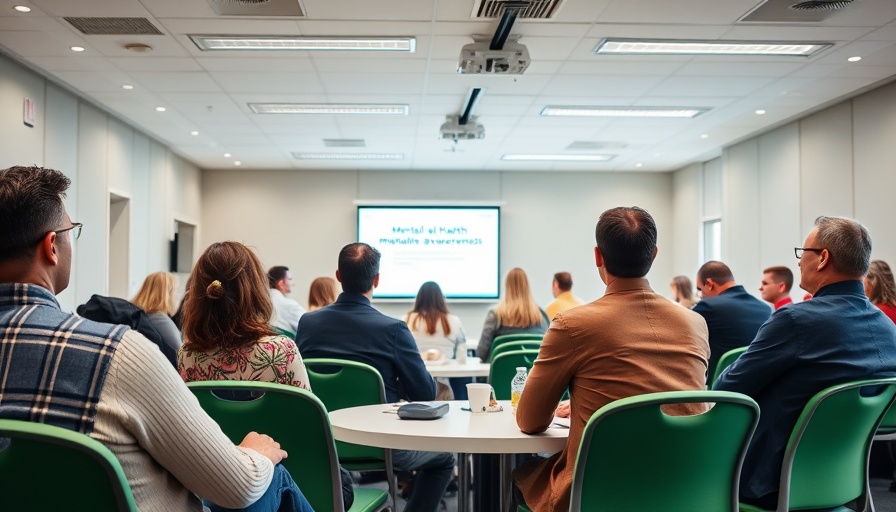 Take Action for Mental Health L.A. County conference room with engaged participants.