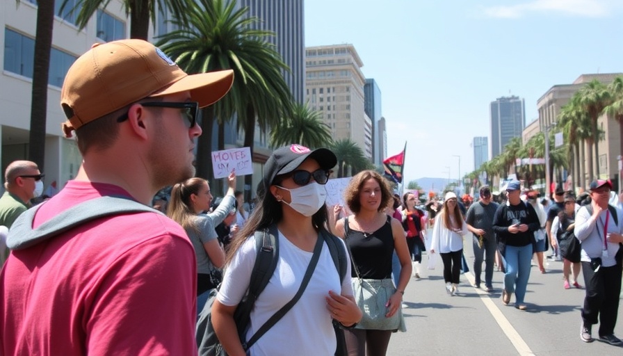 Tourists share their impressions of Los Angeles during a week of protests