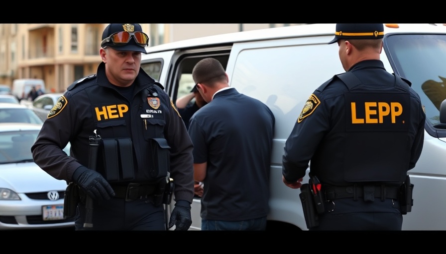 CHP officers detaining person during violent protest in Los Angeles street scene.