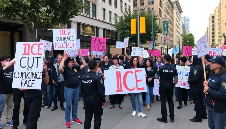 Protesters gather in San Francisco's SOMA to denounce ICE, provide resources