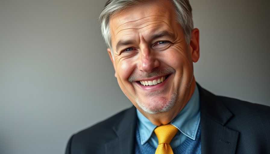 Portrait of a middle-aged man in a suit, spiritual growth for youth in Akron Ohio