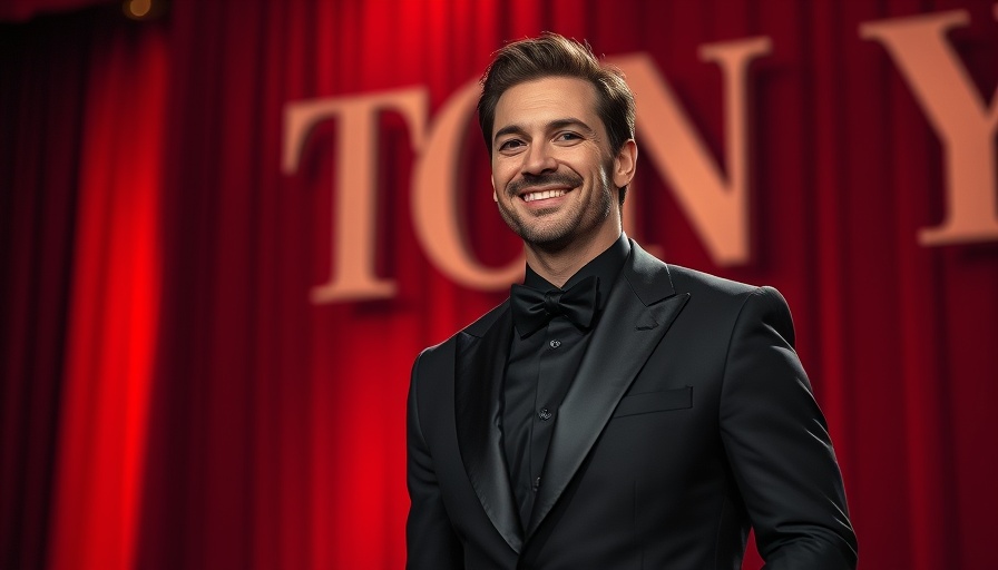 Paul Tazewell at Tony Awards, elegant black suit, Akron Ohio success story.