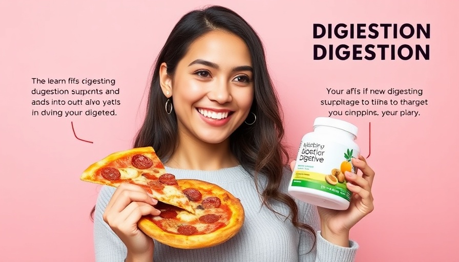 Best Morning Routine for Digestion: playfully holding pizza and supplement.