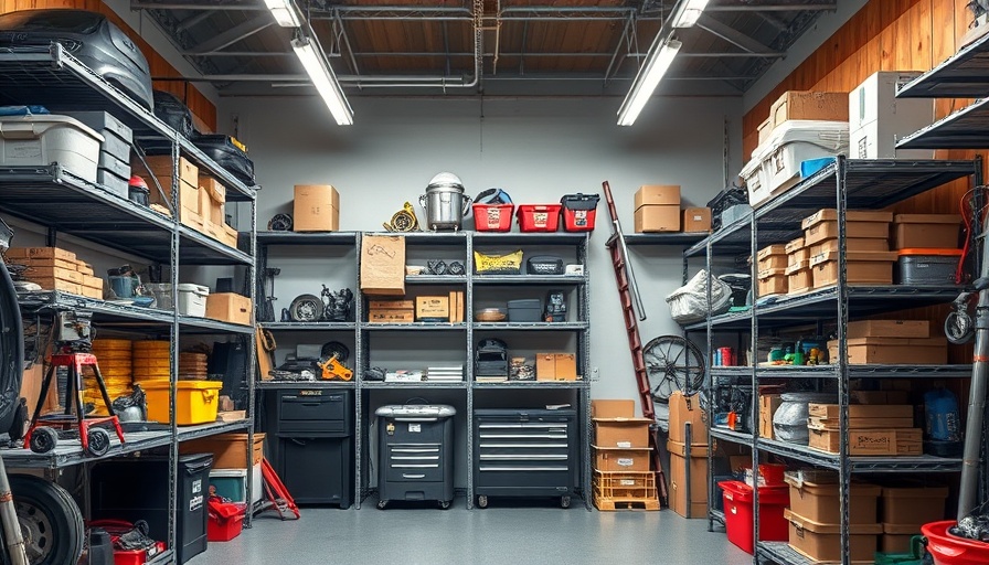 Efficient storage solutions for organized home garage.