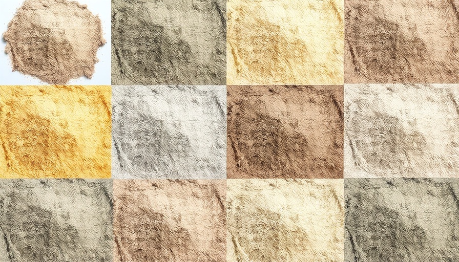 Different types of cement powders showcasing texture and color differences.