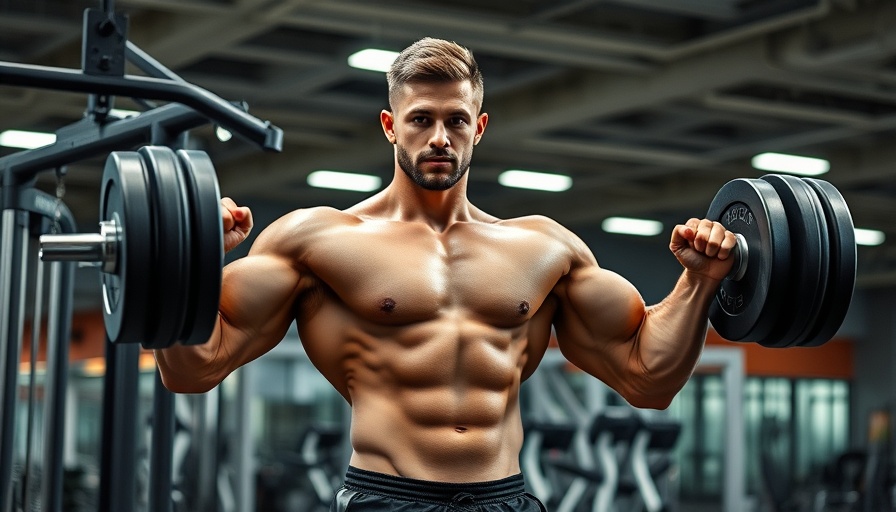 Conner Curnick transformation, man lifting weights in gym.