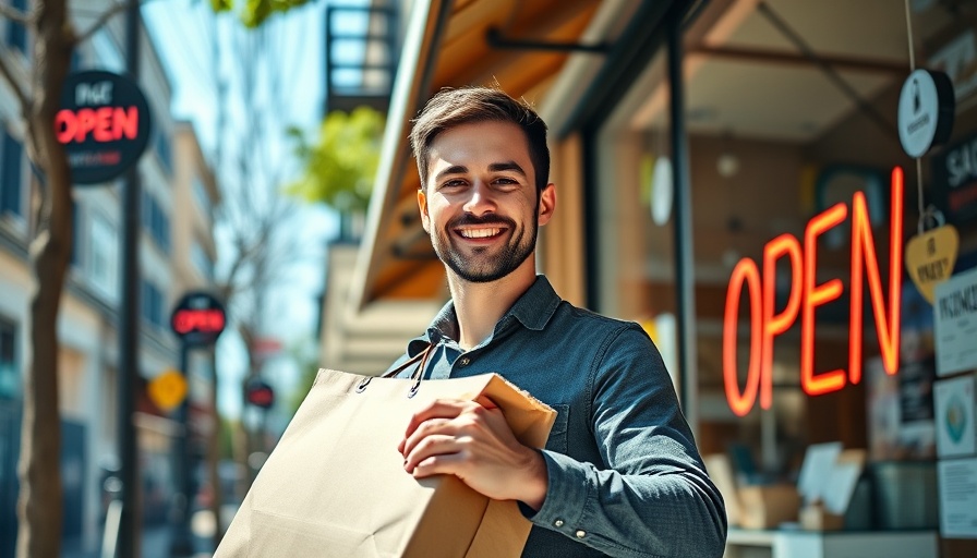 Impact of immigration raids on local businesses: frozen yogurt shop owner holding delivery bag