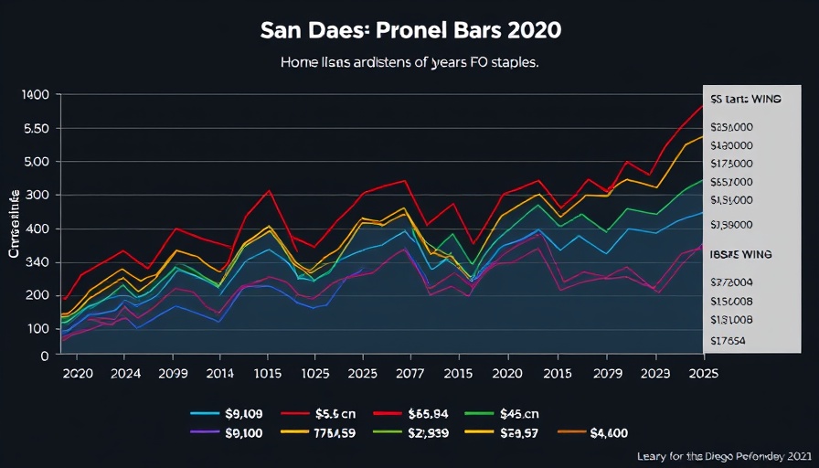 San Diego real estate trends graph from 2020 to 2025