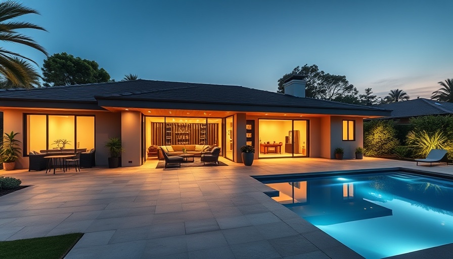 San Diego housing market forecast 2025: Modern one-story home with pool
