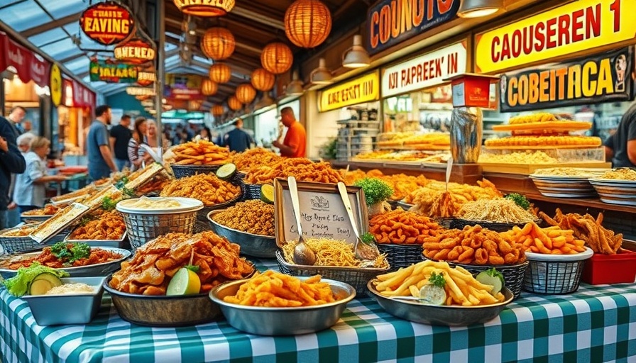 Southern-style food stall at Gator By The Bay festival