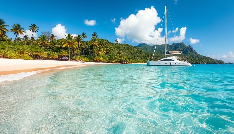 Tropical beach with catamaran in Puerto Vallarta adventure guide