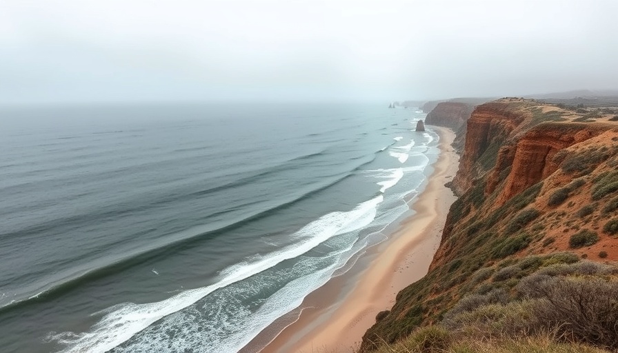 Overcast coastal cliffs at Torrey Pines, expansive ocean view.