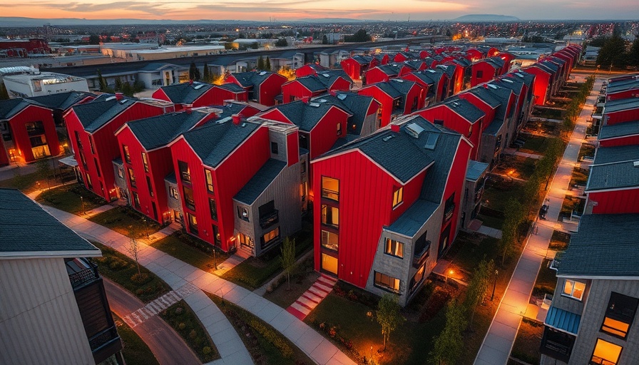 Aerial view of Gold Nugget Awards 2025 winning housing community.