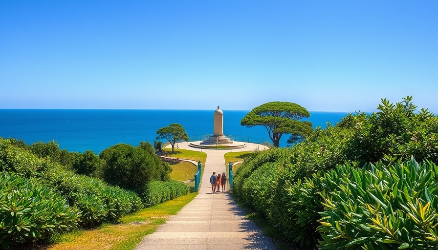 Pathway at Cabrillo National Monument with ocean view.