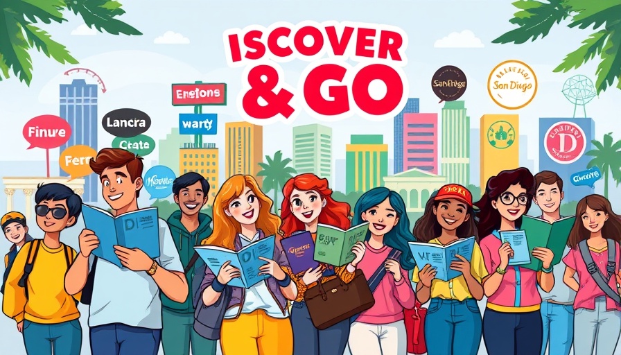 Discover & Go San Diego library card login page featuring cultural attractions.
