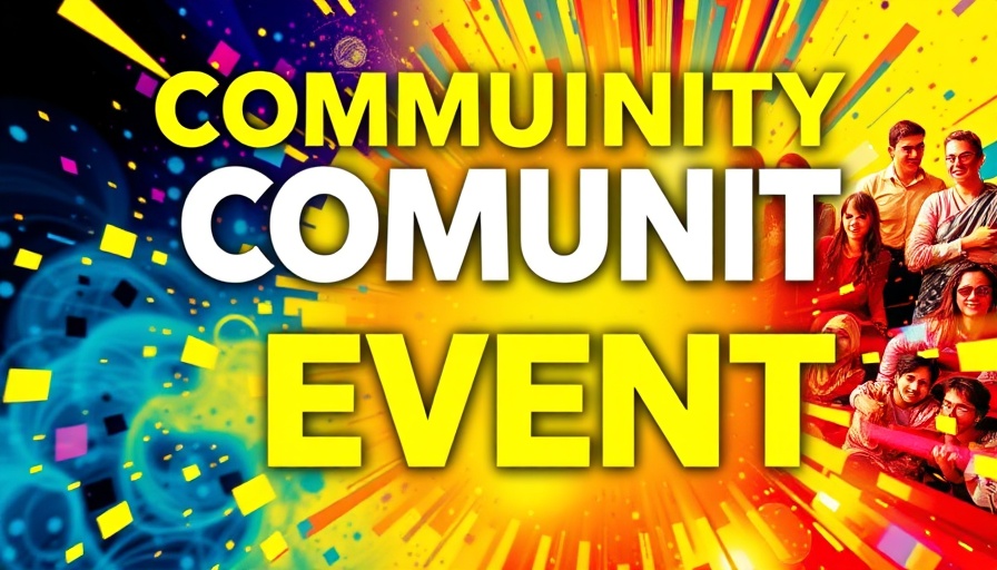 Vibrant event poster for San Diego community events, colorful graphics