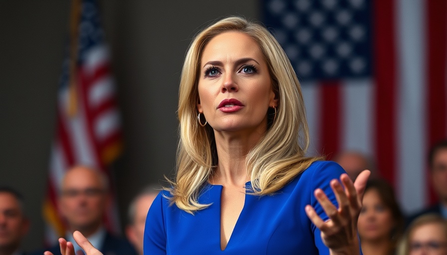Blonde woman at event, serious expression, L.A. County ICE impersonation concerns.