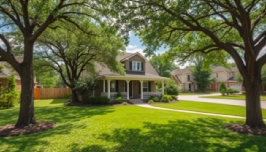 Texas housing affordability illustrated by charming suburban home