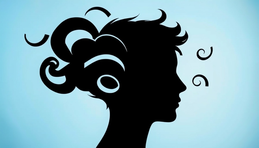 Symbolic head with spirals depicting thoughts, Qulipta Migraine Prevention Study.