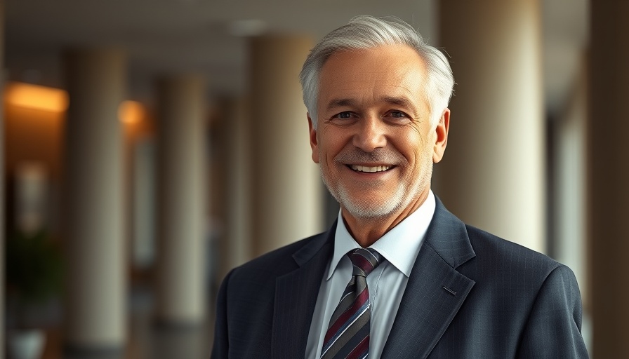 Smiling older man in a suit, related to Health Screenings for Spring Cleaning.