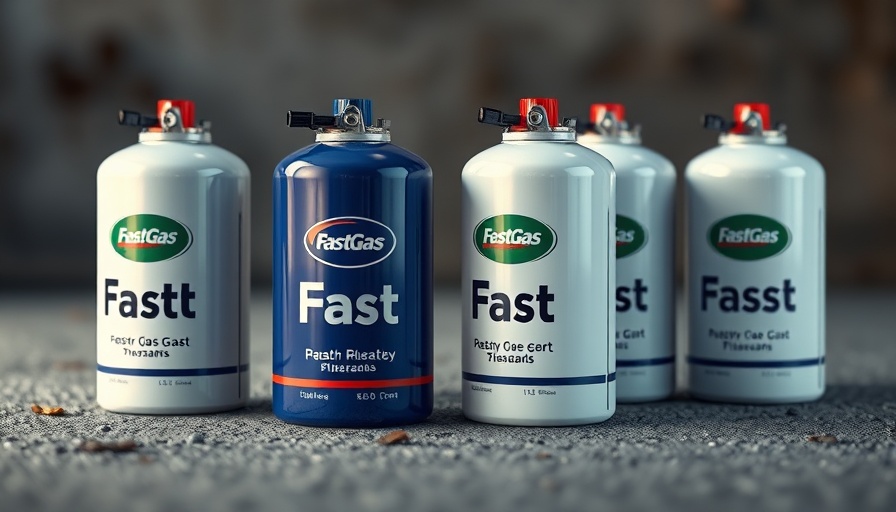 FastGas canisters showcasing European quality rebranding.